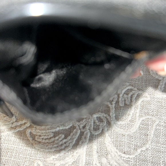 Coach EUC Black Nylon /Patent C Logo Wristlet/Card Holder - Picture 5 of 9